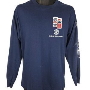 Pepsi Cola T Shirt Vintage 80s 90s Coke Busters Soda Diet 50/50 Made In USA Mens